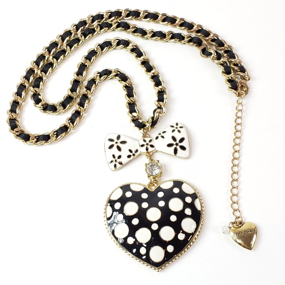 Betsey Johnson Jewelry - Betsey Johnson Necklace Large Heart Pendant